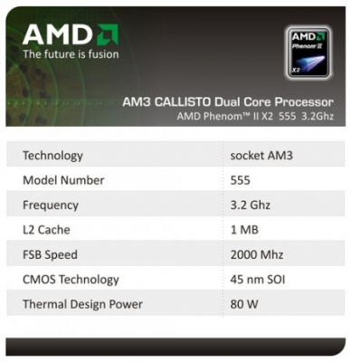 AMD S. AM3 Phenom II X2 555  large
